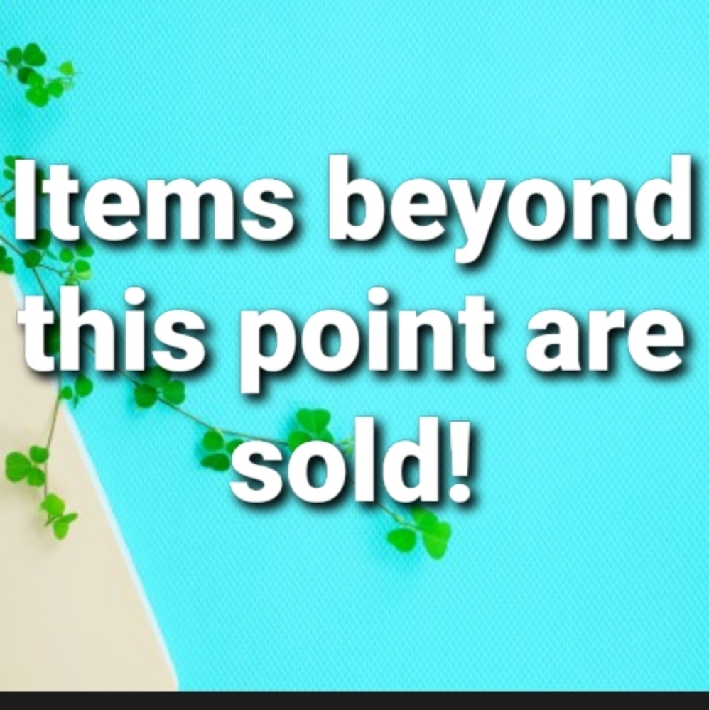 Sold Beyond This Point
